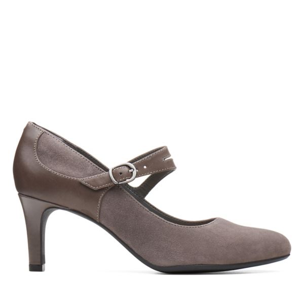 Clarks Womens Dancer Reece Heels Grey | CA-3849526